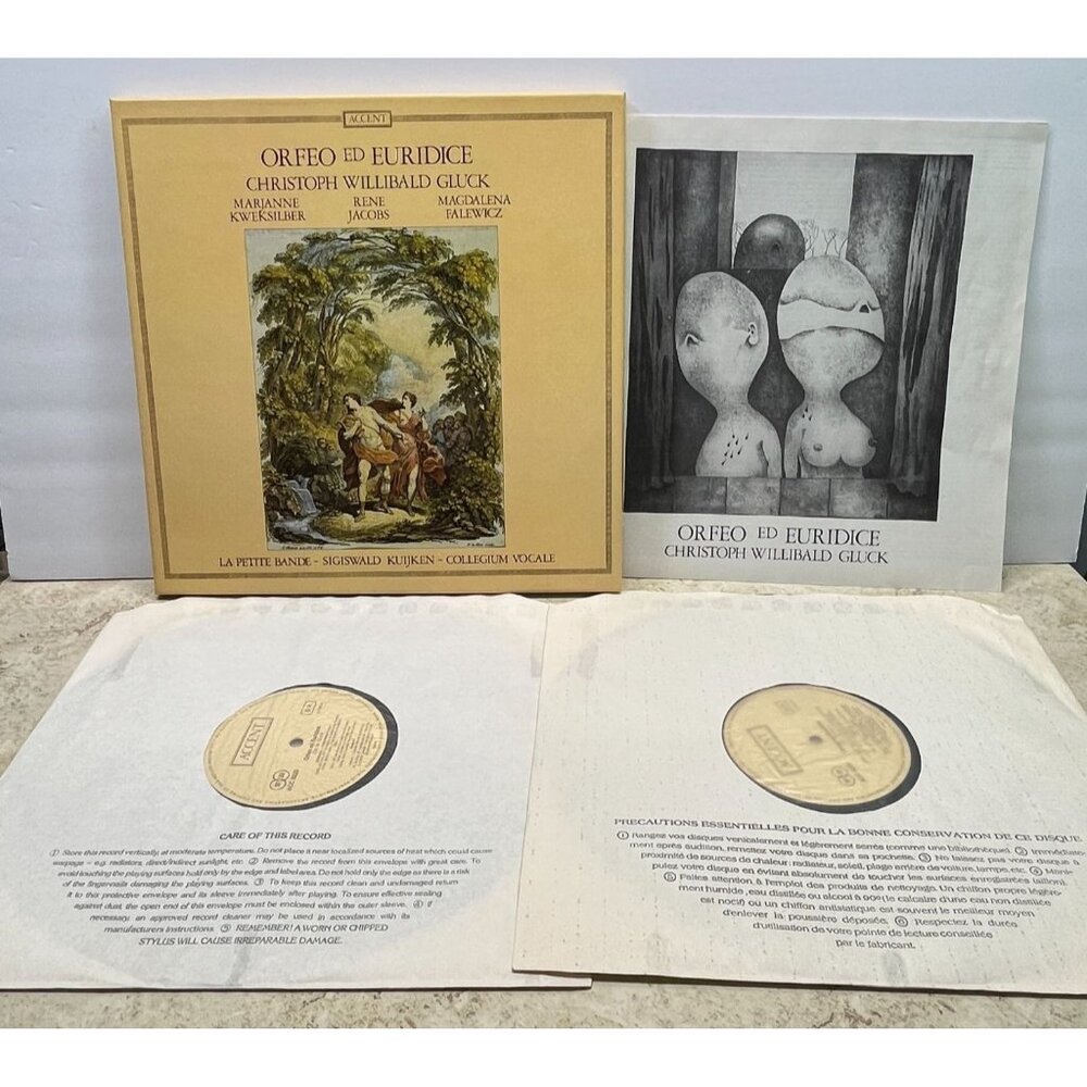 Christoph Willibald Gluck Orfeo Ed Euridice 2LP Box Set Sigiswald Kuijken Accent